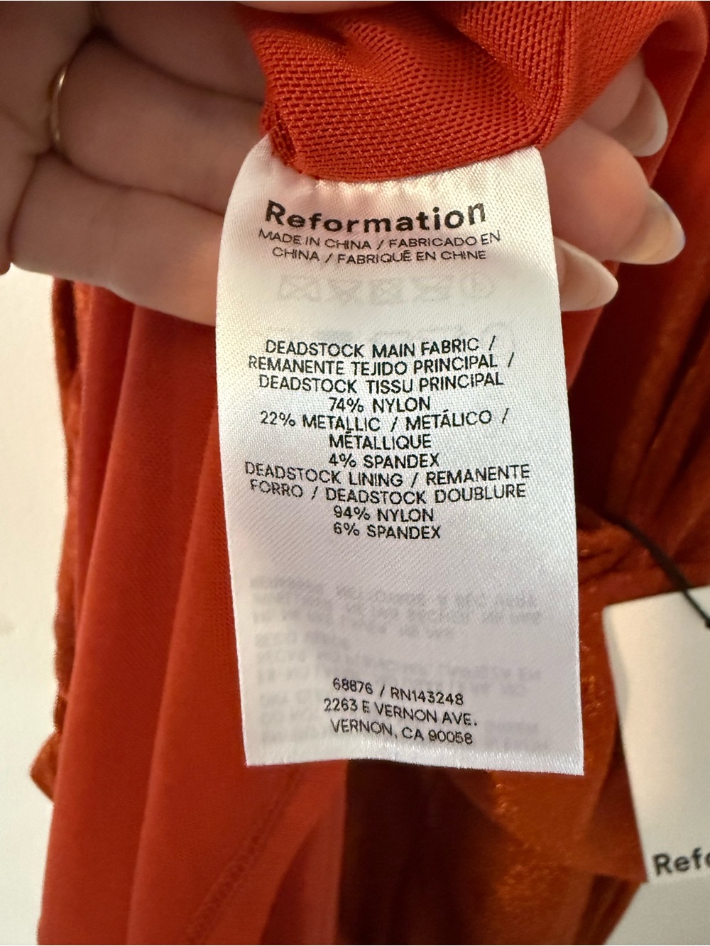 NWT Reformation Breslin Dress - Large - Picture 8 of 9
